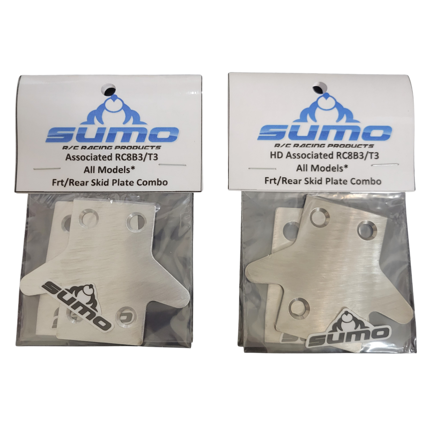 Sumo Racing Skid Plates for Team Associated RC8B3.2 RC8B3.2e RC8T3.2 RC8T3.2e